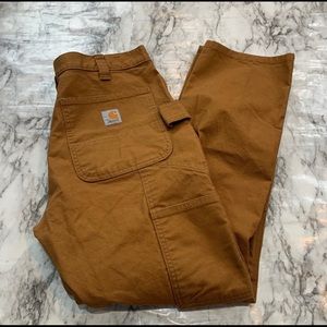 Carhartt 34 x 30 Straight Fit Cargo Pants tan orange